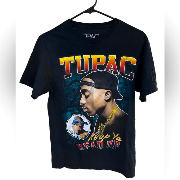 Tupac Keep Ya Head Up Graphic T-shirt Men’s Small EUC - Picture 1 of 4